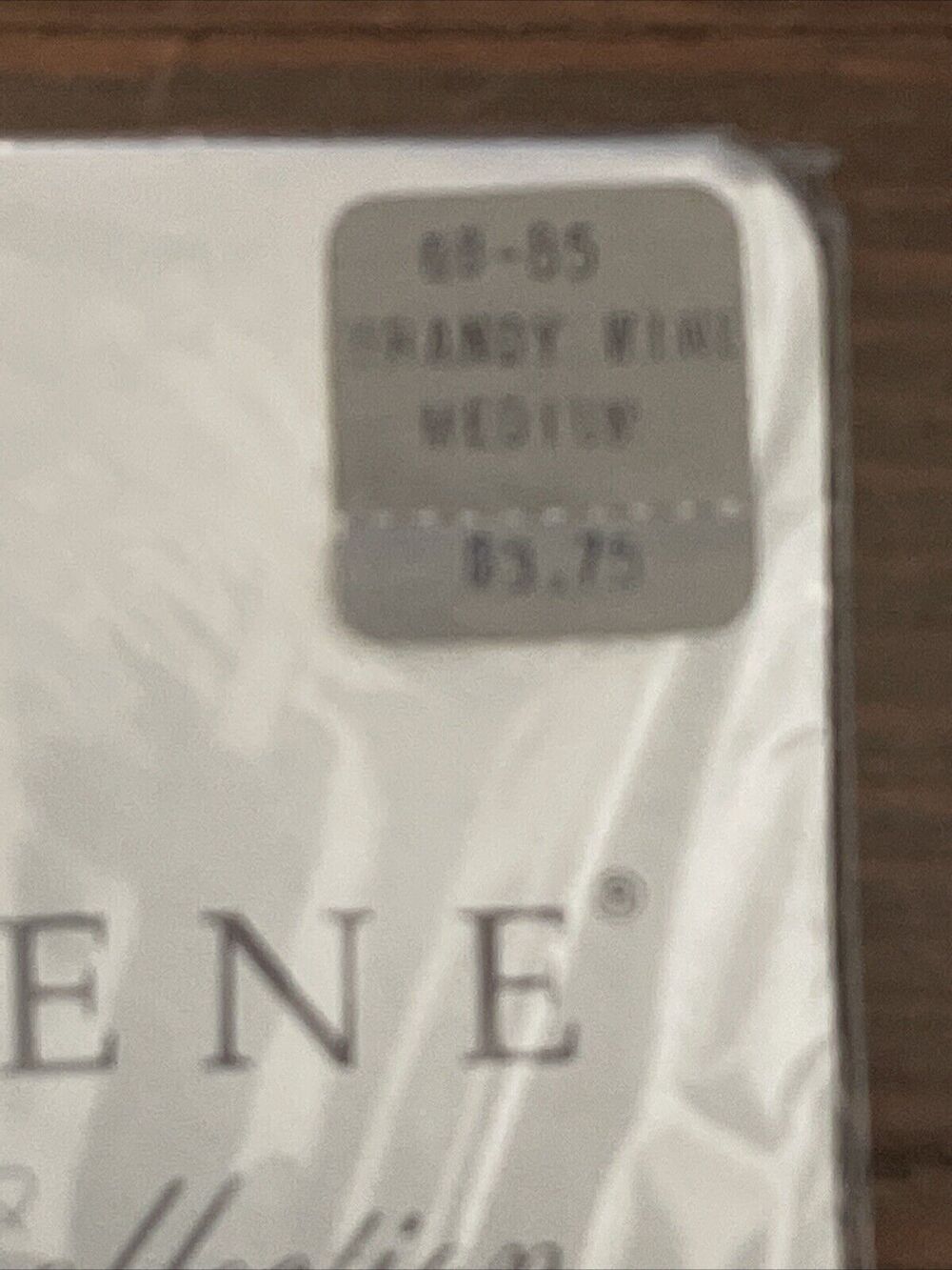 Vintage Geoffrey Beene Brandy Wine Medium Pantyhose NWT Sheer Executive Nylon - Picture 3 of 8